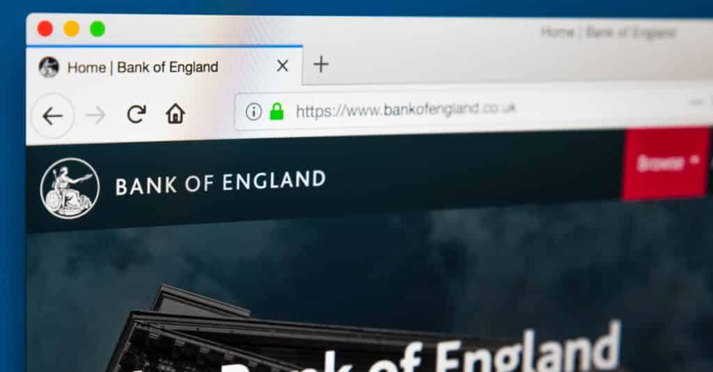 Bank of England website Bank of England website